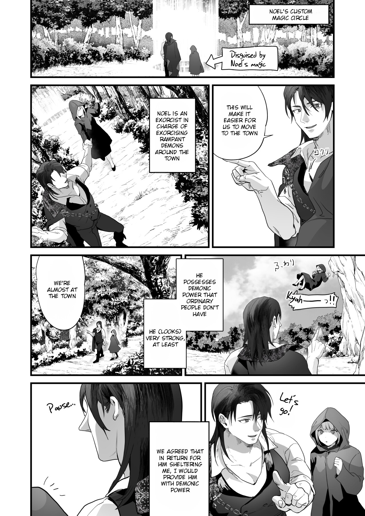 Hentai Manga Comic-A mysterious exorcist falls in love with a reincarnated succubus and risks his life-Read-35